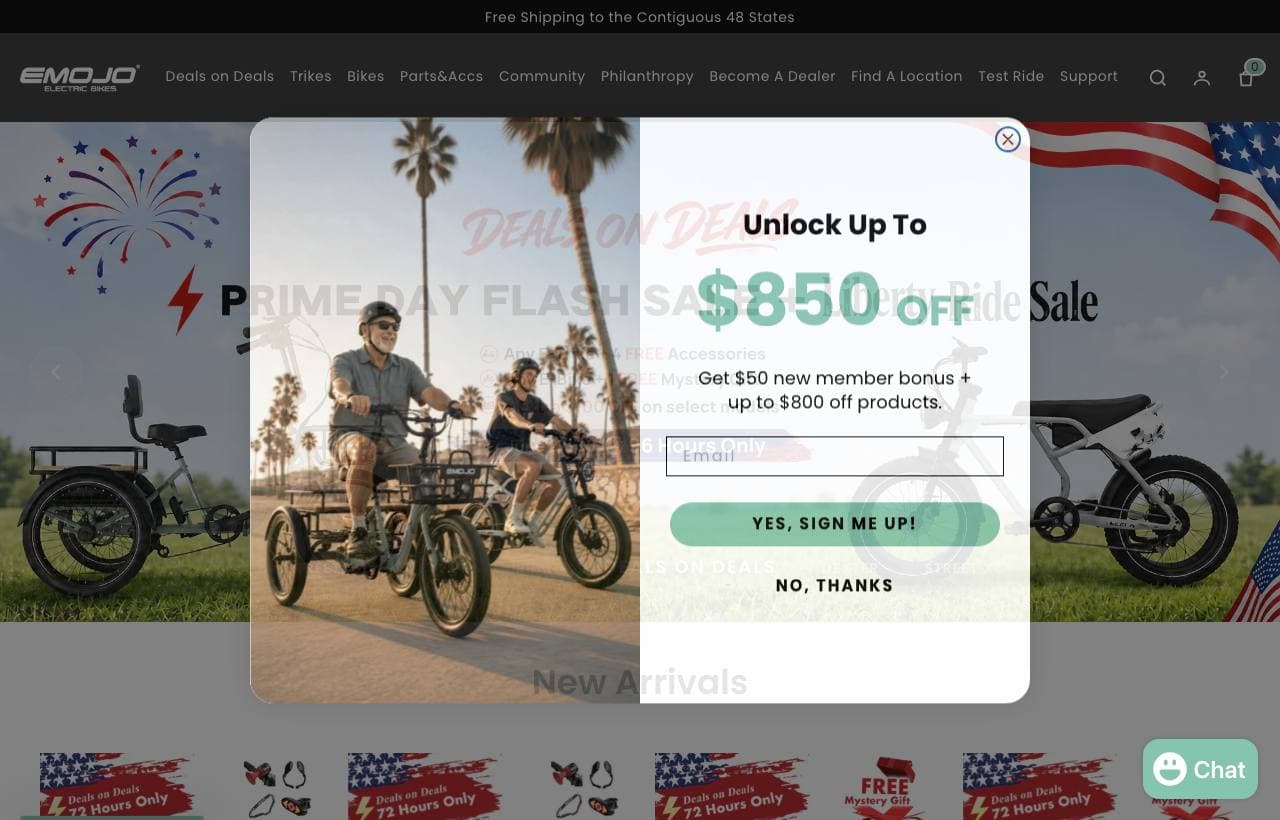 Emojo — Electric Bicycles storefront