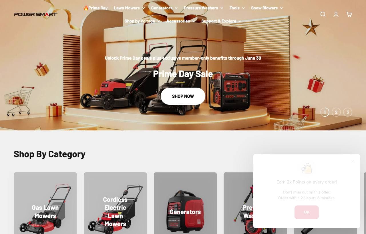 PowerSmart — Electric Snow Blowers storefront
